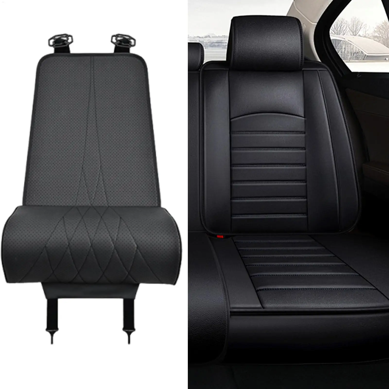 Driver Leg Support Pillow Extension Pad Leather Car Seat Extender Cushion Memory Foam Auto Seat Knee Pads For Driver Leg Support
