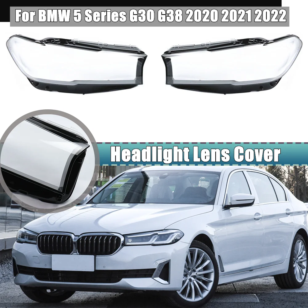 

Car Headlamp Cover Headlight Lampshade Shell Transparent Lamp Shell For BMW 5 Series G30 G38 520 523 525 528 530 2020 2021 2022