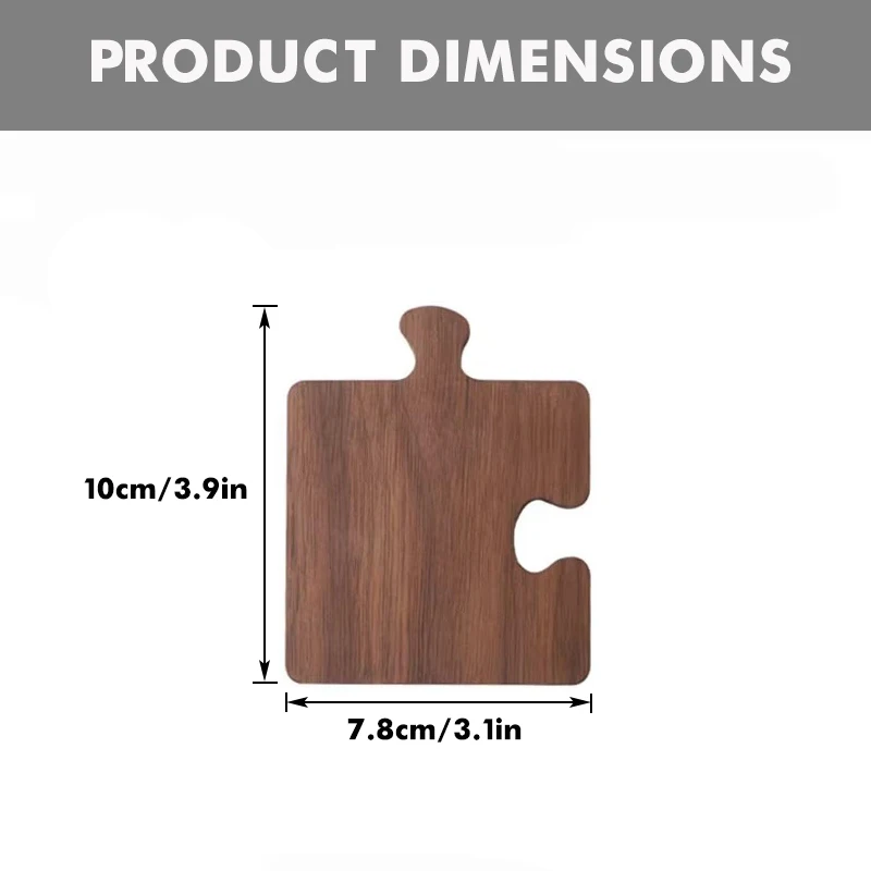 Walnut Wood Cup Coaster Heat-Resistant Pot Holder Trivets for Hot Dishes Drinks Home Dining Table Decor