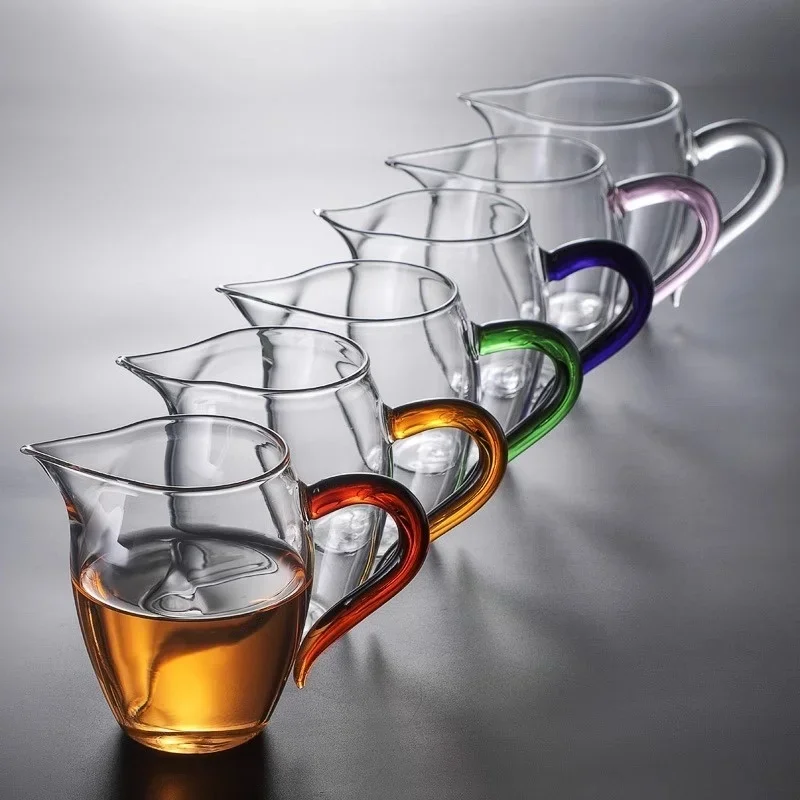 Transparent Glass Pointed tea cup dispenser Heat Resistant Glass