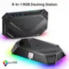 RGB Docking Station for Steam Deck, 8 in 1 Steam Deck Dock with HDMI 2.0 4K@120Hz for Valve Steam Deck RGB Dock Accessories 1