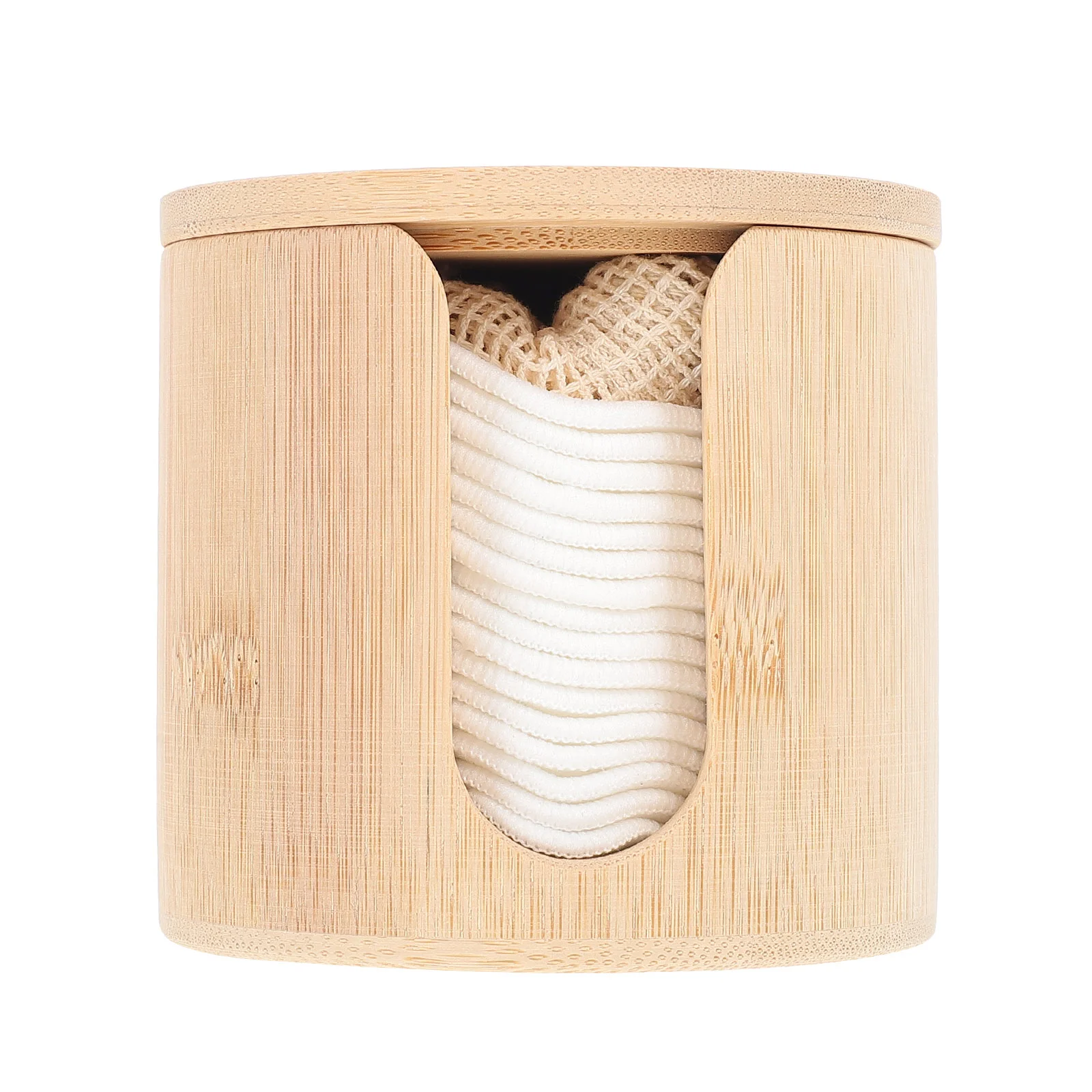 

Makeup Remover Pad Cotton Powder Puff Cosmetics Rounds Face Washing Cleansing Tool Bamboo Fiber Girl Reusable Small Puffs