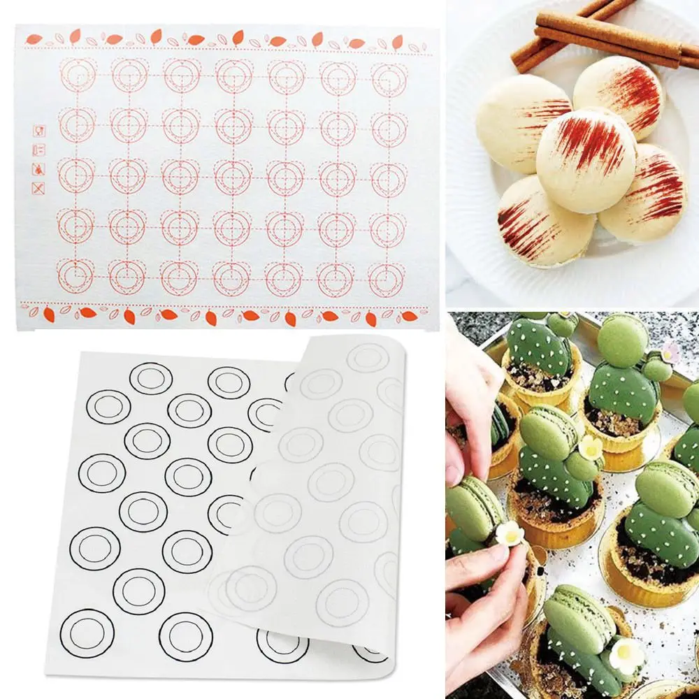 Macaron Baking Mat Bakeware Forno Impastare Pasta Pasticceria Torta Foglio Rolling Pad Antiaderente