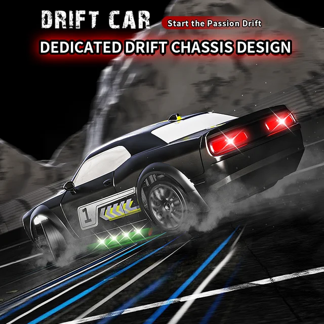 ZWN GTR Model AE86 RC Drift CAR With LED Light 4WD 2.4G Radio Remote Control Cars Professional Racing Toys for Children Gifts 4