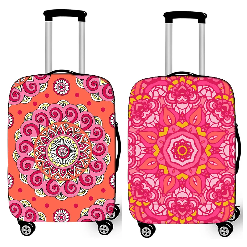 

2023 Retro National Style Travel Suitcase Protective Cover Luggage Case Travel Accessories Elastic Luggage Dust Cover Suitcase