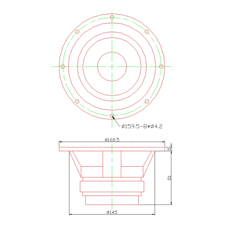 6.5 Inch HIFI Full Range Speakers Bookshelf Solution Double Magnetizing 20W&ndash;40W/8Ohm LS-011 F6S 1 Pair