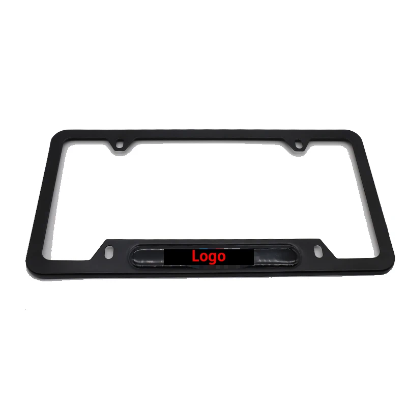 Car License Plate Frame Protection Frame Aluminum Alloy License Plate Unique Personality Modification License Plate Bracket License Plate Frame License Plate Holder