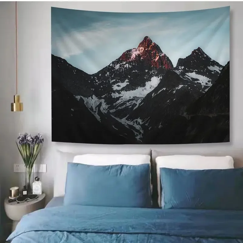

Cloud Mountain DIY Wall Tapestry Hippie Flower Wall Carpets Dorm Decor Wall Hanging Home Decor