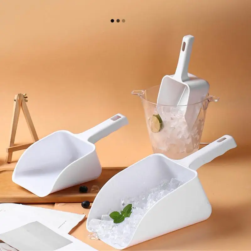 Plastic Ice Shovel Thickened Large Milk Tea Shop Ice Maker Special Food Rice Flour Small Shovel Reusable Kitchen Tool