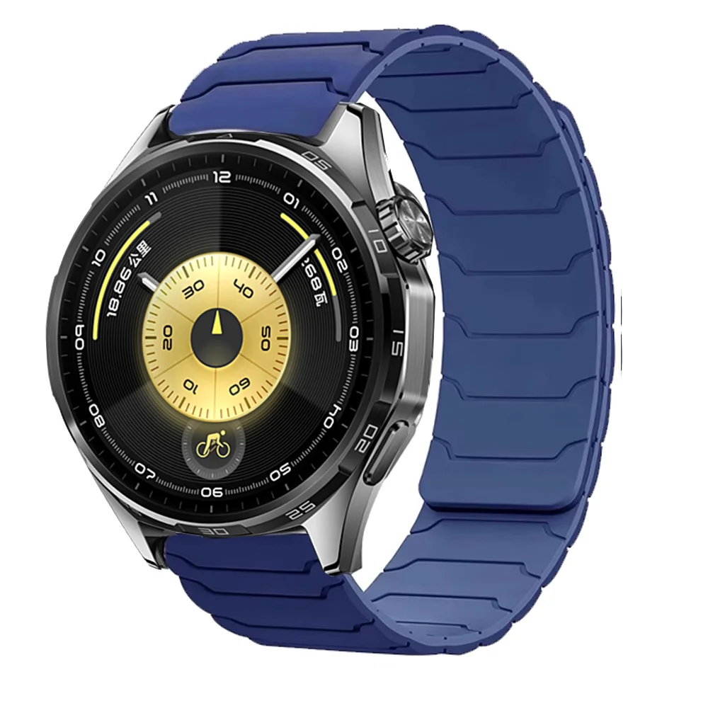Magnetic Silicone Loop Watch Band - 22mm Accessories Bracelet Strap