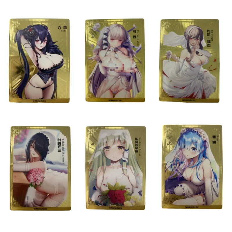 

Goddess Tale Tokisaki Kurumi Yor Forger Kochiya Flash Card Sanae Anime Kayoing Character Game Collection Cards Toys Gifts