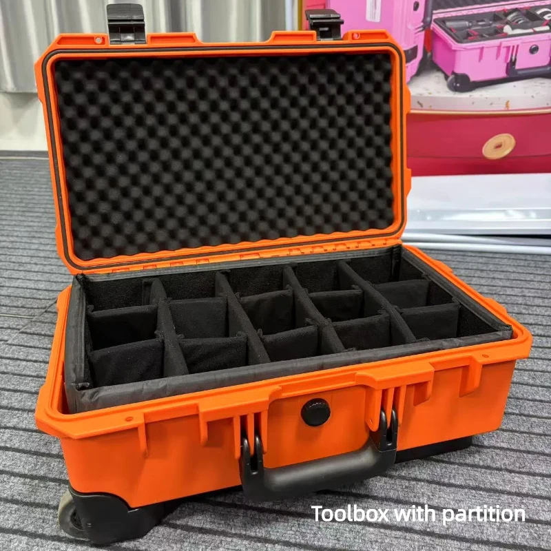Portable Trolley Toolbox Multi-functional Plastic Toolbox Camera