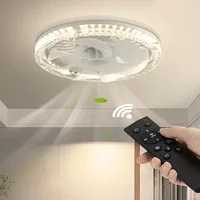 Socket Fan Light Socket Fan Ceiling Fan With Light Remote E27 Base 4 Speed Wind Adjustment Dimmable Light for Bedroom Kitchen 2