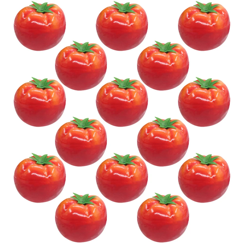 

15 Pcs Artificial Tomato Fake Foam Vegetables Model Photo Prop Plant Decor Lifelike Decoration