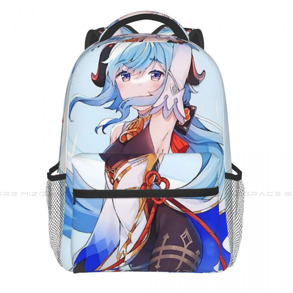 

Ganyu Students School Bags Genshin Impact Boy Girl Fashion Teens Books Backpack Soft Rucksack Unisex