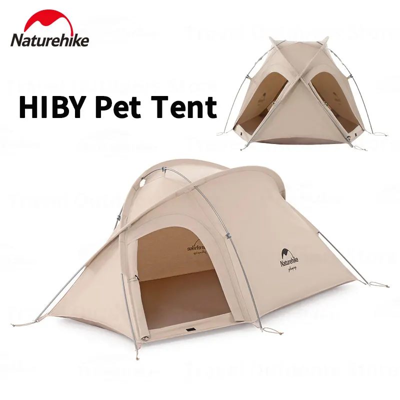 

Naturehike HIBY палатка для собак, наружная портативная складная палатка для питомцев, ПВХ Нижняя водонепроницаемая палатка pu3000мм, складная палатка для питомцев 155*95*65 см