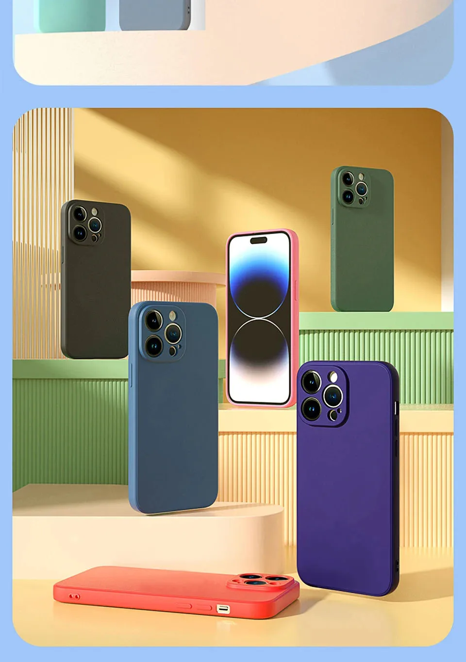 Flüssige Silikon hülle für magsafe für iPhone 16 15 13 12 14 pro max plus Mini stoß feste Magnet abdeckung kabelloses Ladegerät – Detail 12