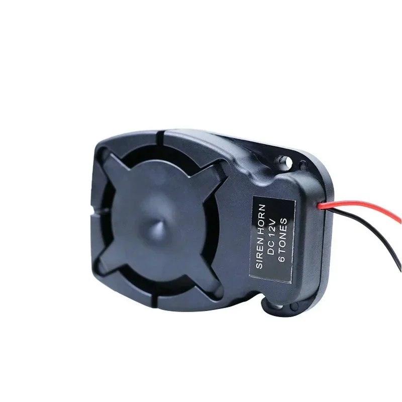 4 Stks 110db Elektronische Zwarte Mini Piëzo Alarm Sirene Dc 12v Verzekering Antidiefstal Highdecibel Vierkante Shell Actieve Zoemer Alarm Voor Autokluizen