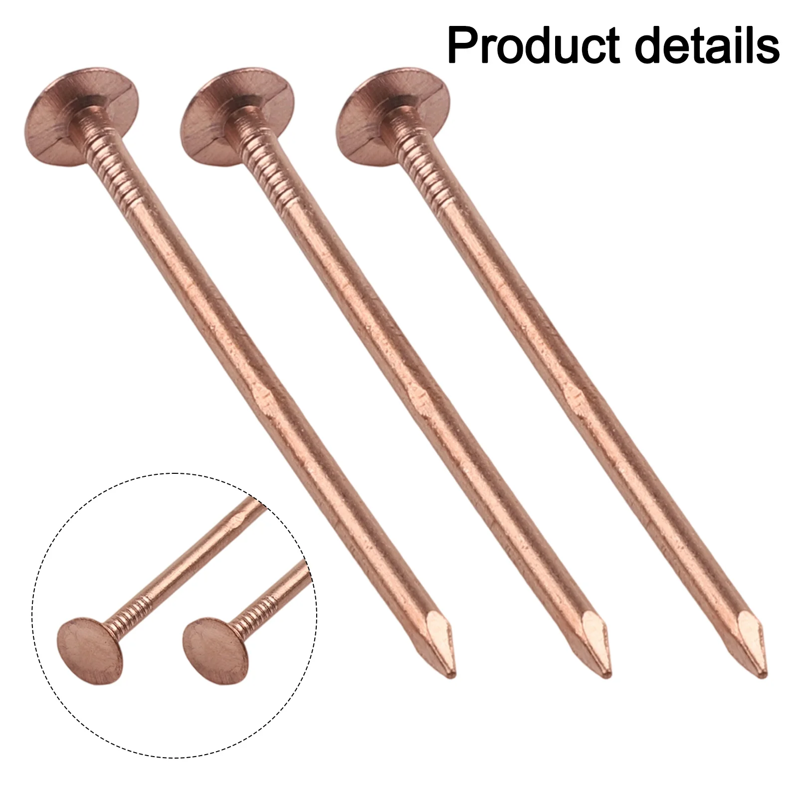 65/75mm Copper Nails For Killing Trees Stump Root Tree Stump Killer Removal Spikes Hardware Root Enduring