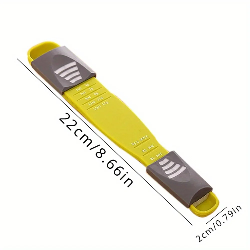 Adjustable Kitchen Scales Measure Cup Double End Eight Stalls Measuring Spoon For Salt Soup Coffee Tea Powder Kitchen Gadgets kitchen measuring spoons measuring spoon set electronic measuring spoon measuring cup and spoon set