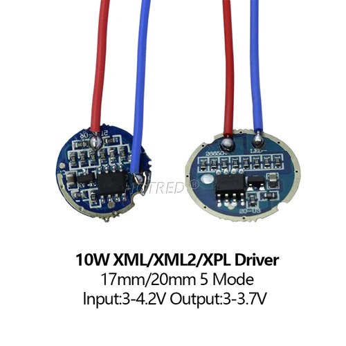 LED 손전등 드라이버 정전류 드라이버, CREE 3W 5W 10W XPE XML2 T6 전원 공급 장치용 DIY, 12V, DC1.2 V, 3.6V, 4.2V 5