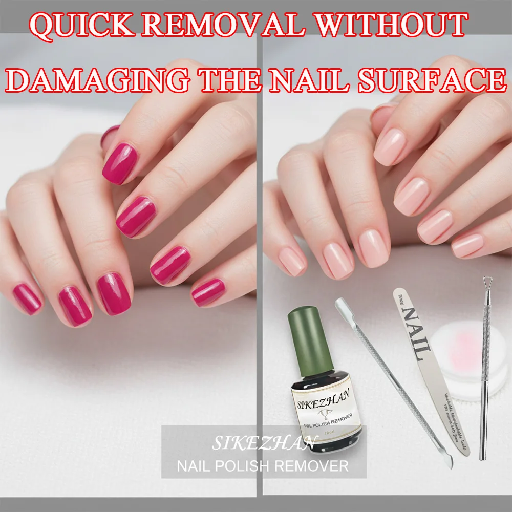 Compact Nail Care Kit: Quick & Gentle Polish Removal System, Nail-Safe Tools Included