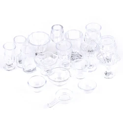17-Piece Mini Transparent Kitchenware Toy Set (WHITE)