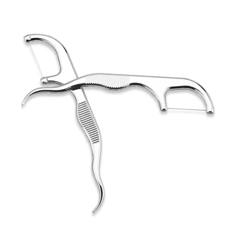 8Pcs Portable Stainless Steel Metal Toothpick Bag Set Reusable Environmental Protection With Holders For Outdoor Picnic Camp