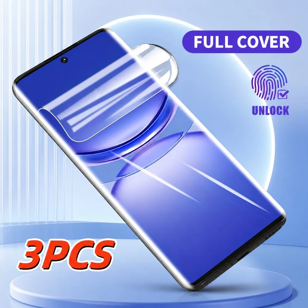 3PCS Hydrogel Film Soft Screen Protector - HD Clarity