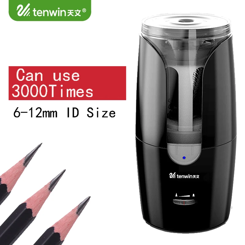 Tenwin Automatic Electric Pencil Sharpener Mechanical Bulk usb for Kid