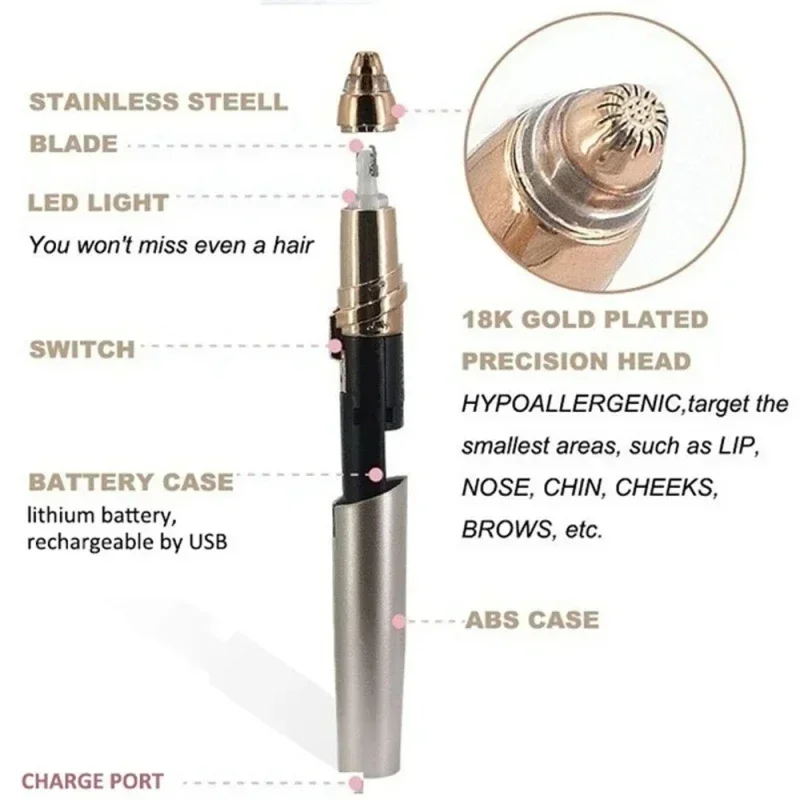Electric Face Eyebrow Trimmer Eye Brow Shaper Pencil Hair Remover For Women Makeup Painless Automatic Eyebrow Shavers Depilator