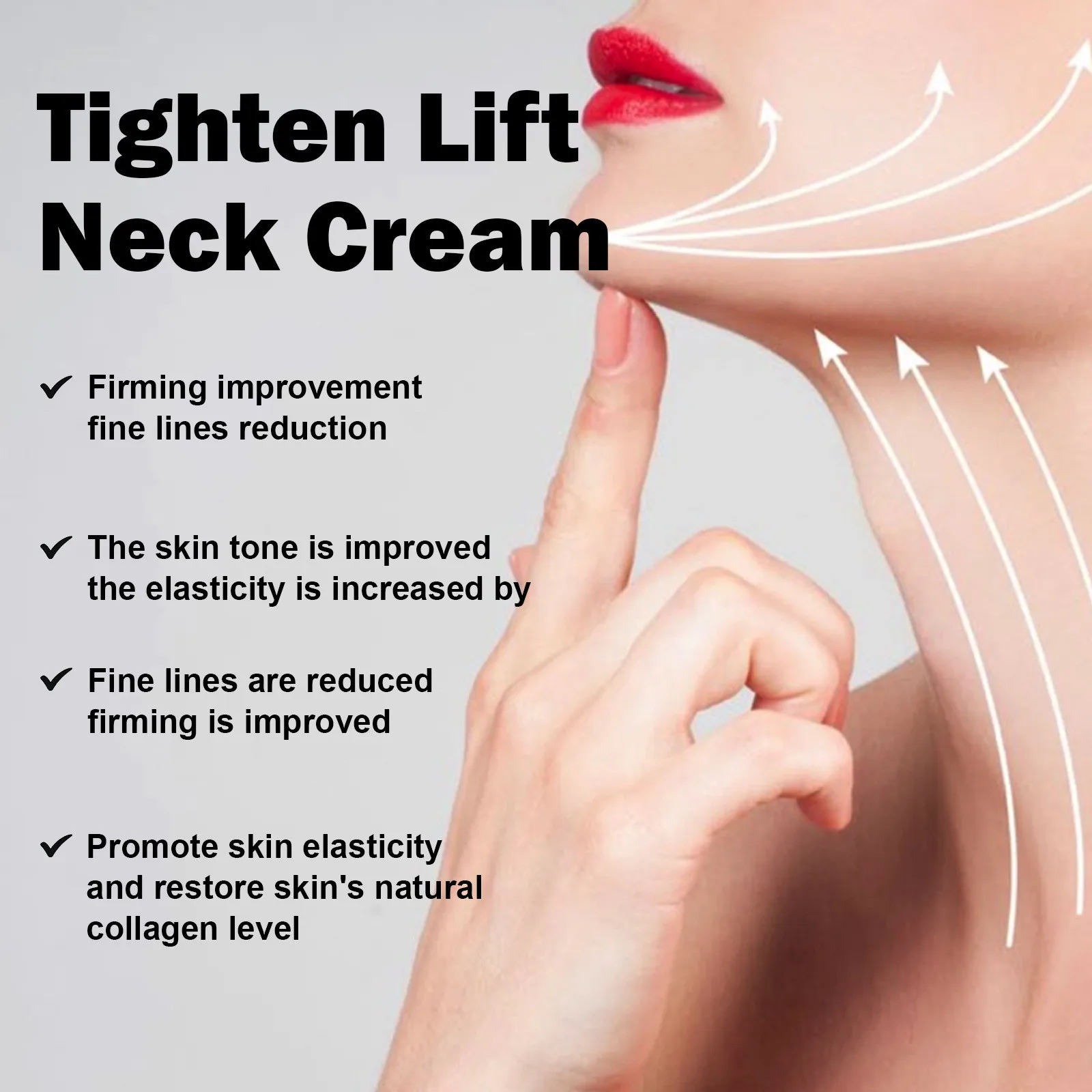 Neck cream anti fine lines tightening lifting firming eliminating double chin brightening smoothing moisturizer skin care