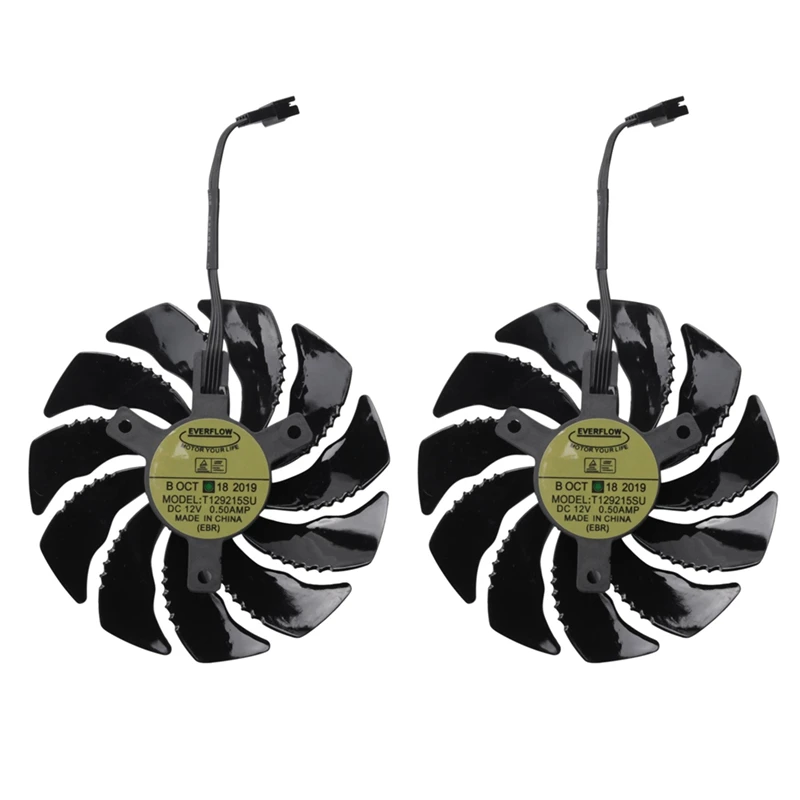 Rise-88Mm Gpu Cooler Ventola Della Scheda Grafica Per Redeon Aorus Rx580/570 Gigabyte Gv-Rx570 Aorus Gv-Rx580Aorus(2 Antiorario)