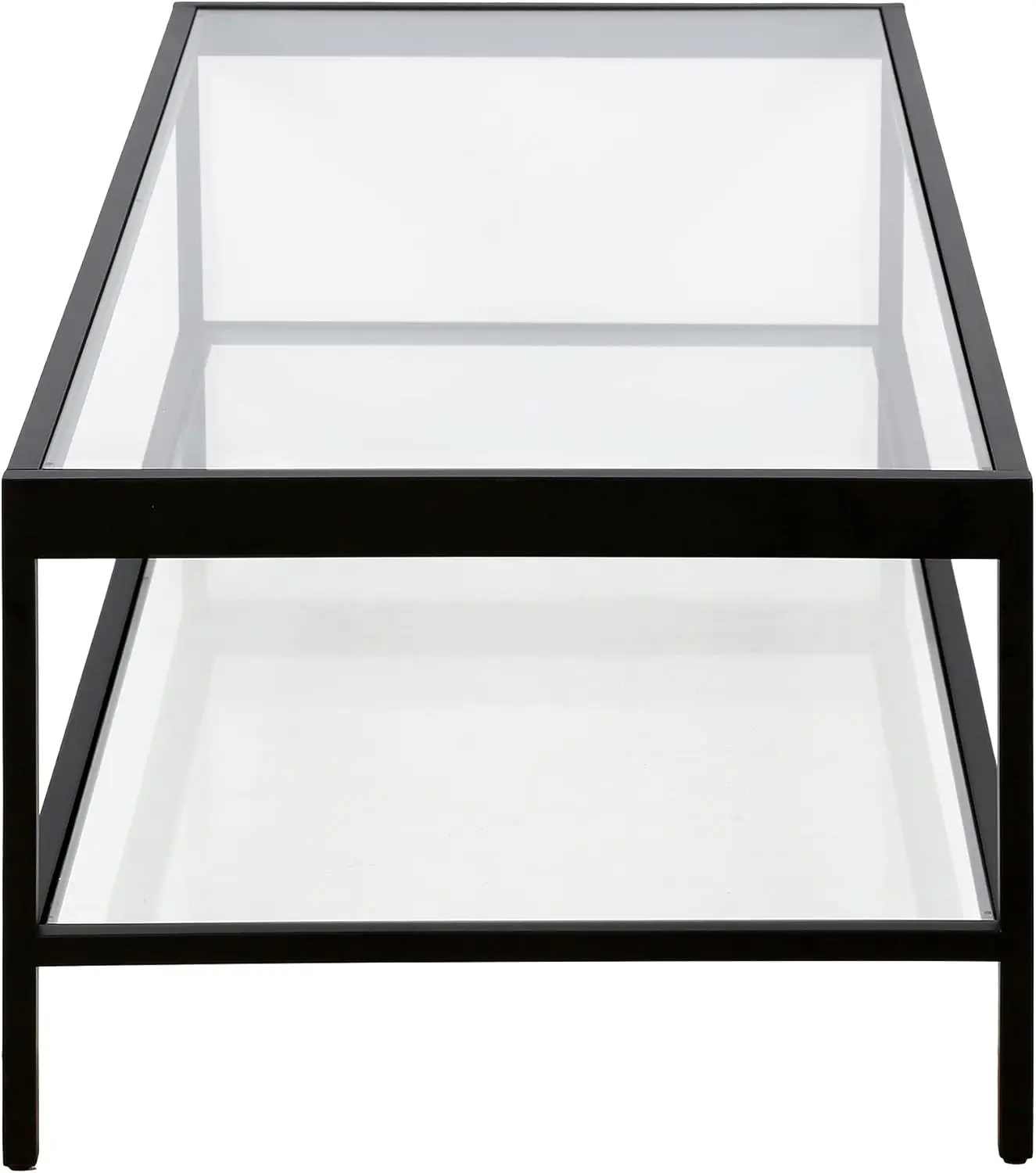 Wide Rectangular Rectangular Coffee Table in Blackened Bronze, Modern Rectangular Coffee Tables for living room 5