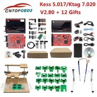 2024 Online V2.80 EU Red Kess V5.017 KTAG V7.020 4 LED V2.25 Unlock KESS Master Version OBD2 ECU Programming Kit BDM Frame 1