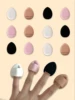 12/35pcs High-end Thick Version Finger Makeup PUFF Suitable for Base Makeup and Fixing Makeup Portable and Practical 1