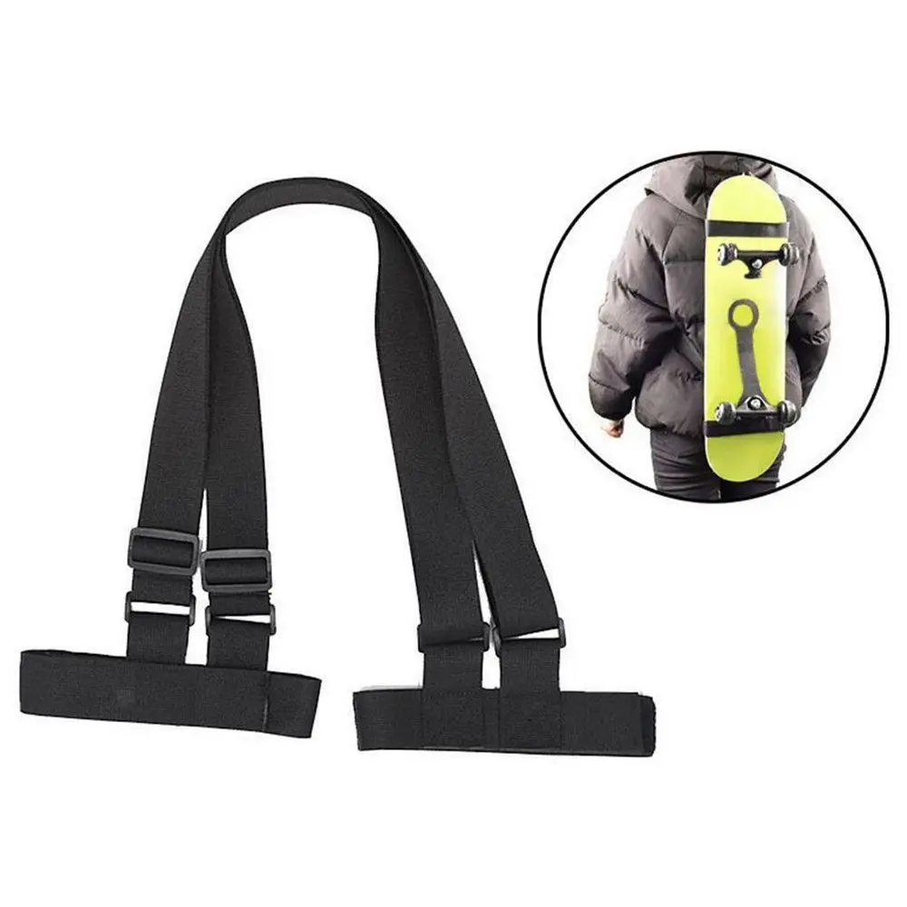 Skateboard Backpack Strap Snowboard Carrier Adjustable Backpack Shoulder Strap Handbag Belt adjustable snowboard strap ski pole carrier strap shoulder hand carrier outdoor snow board carry strap skiing accessories