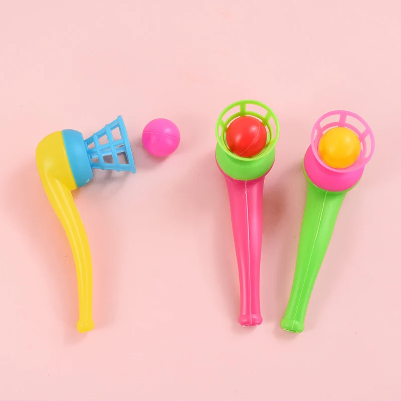 10/20Pcs Colorful Blowing Pipe Magic Floating Ball Game Kids Birthday Party Favors Funny Gift Pinata Filler Balance Training Toy