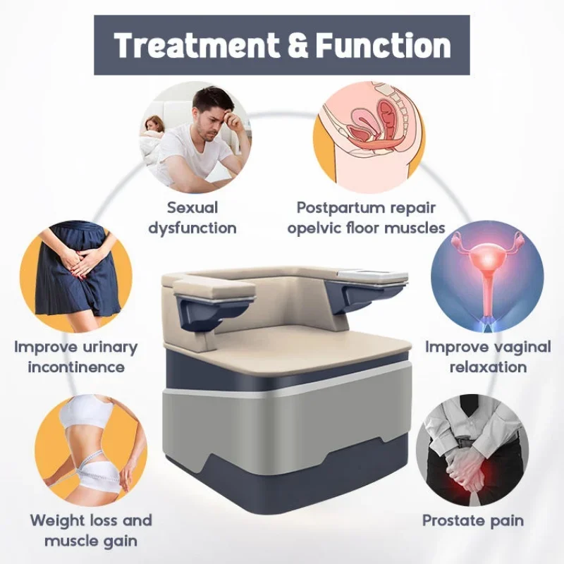 Pelvic Floor Stimulator Chair Type Trainer Machine-Postpartum Recovery Pelvic Floor Machine Home Fitness Equipment