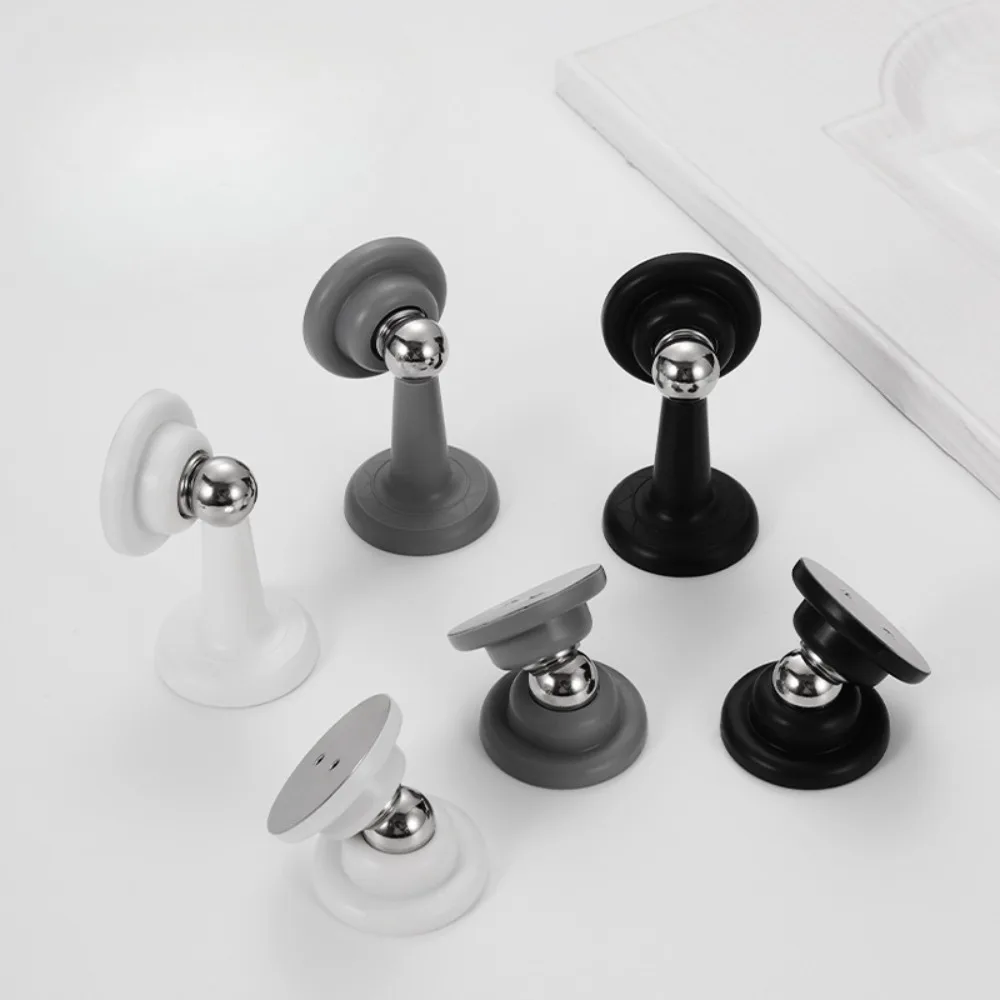 Magnetic Door Stopper Magnetic Door Suck Hotel Household Strong Magnetic Strong Mute Door Touch Silicone Anti-collision Stall Stopper 1 Pcs