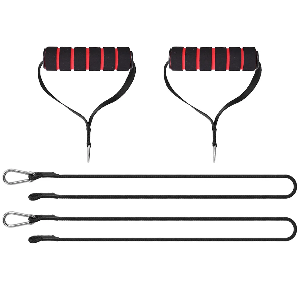 

Bicep Puller Set Gym Workout Belt Household Rope Training Exercise Fitness Nylon Abdominal Back Strap