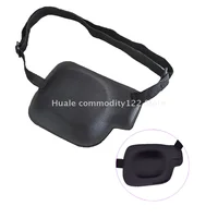 1pcs One-eyed Eye Mask Adjustable Black 3D Contoured Shape Single Eyepatch For Adult Child Medical Strabismic Amblyopia Eyeshade