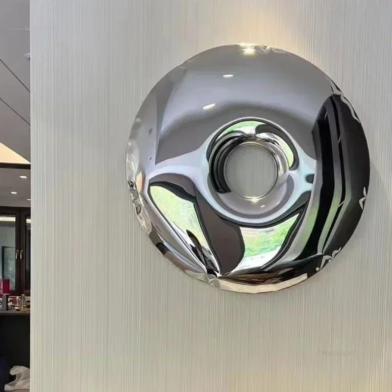 Nordic Stainless Steel Villa Wall Decor for Dining Room Household Hanging Decorations Luxury Designer Hotel Decoration Crafts 3
