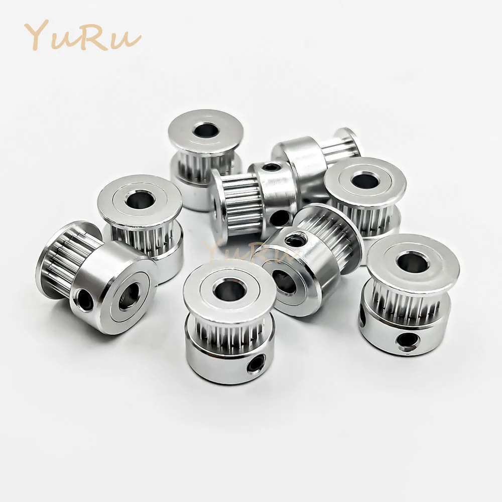 2GT2M 20 Zähne Zahnriemenscheibe Bohrung 3/3,17/4/5/6/6,35/8mm Riemenbreite 6/9/10/15mm Spannrad 20T Synchron 3D-Druckerteile – Detail 5