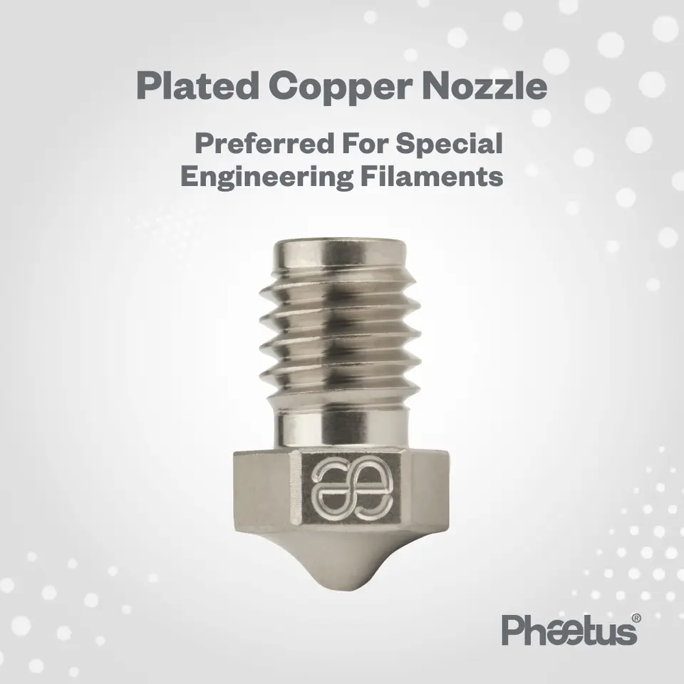 Phaetus E3D V6 Plated Copper Nozzle 1.75MM Filament For Voron 3D Printer V6 Hotend Dragon Hotend Rapido Hotend BMO BMS Dragonfly image 4