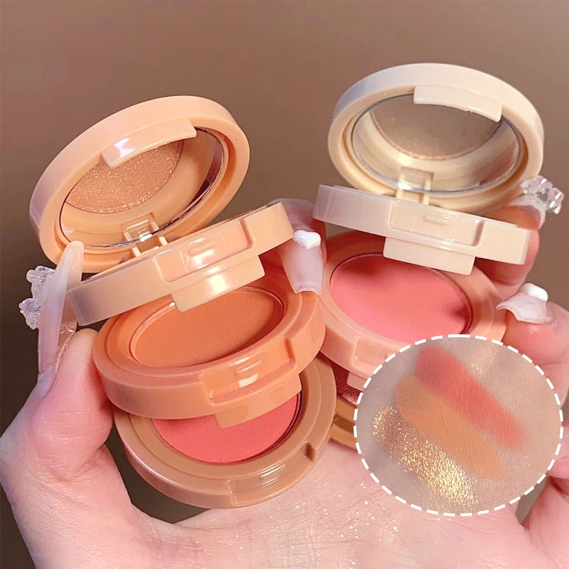 Powder Blusher Miss Lara Ball-Touch One-Dose Quality Practical Cosmetics One Use 3 Saucer Gain Girl Feel Joints Self-Mirroring