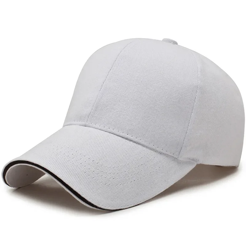 Cotton minimalist style men's and women's baseball caps, high