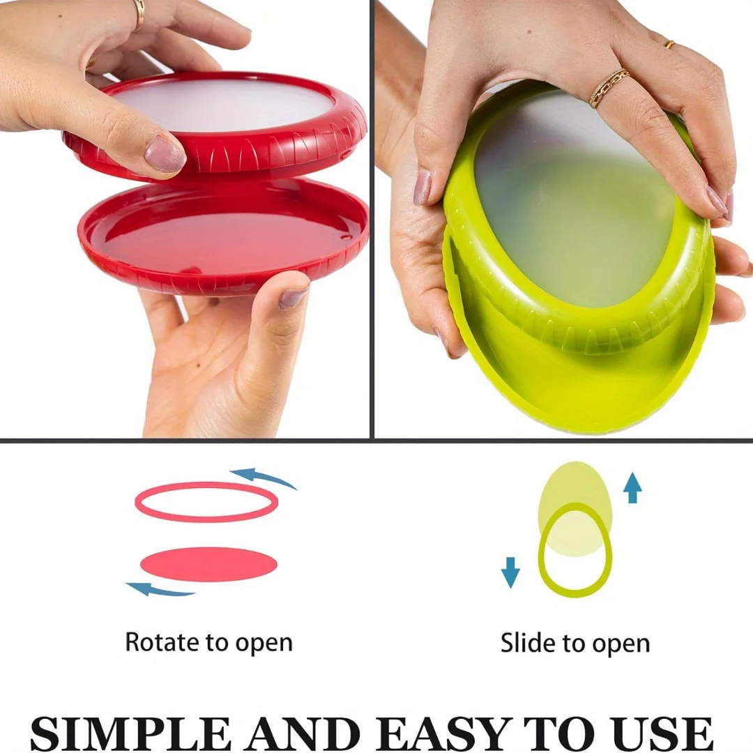 4Pcs Onion Storage Avocado Saver Holder, Silicone Fruit Storage Box, Lemons Garlic Tomato Peper Storage Containers, Avocado Save 5