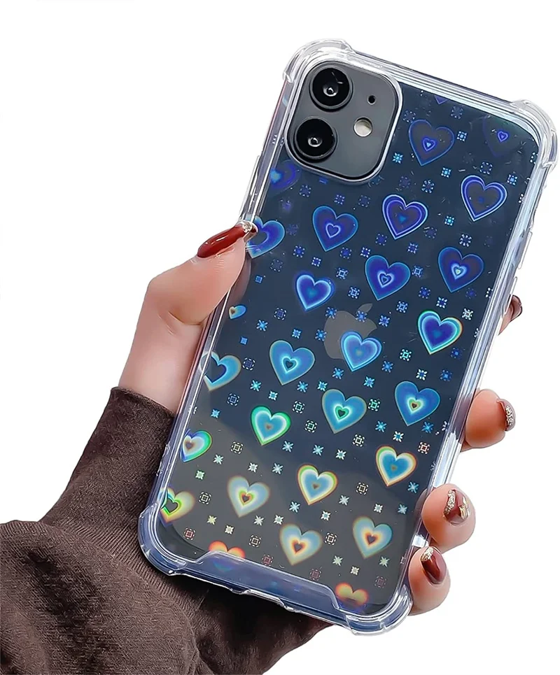 Модная лазерная сумка с любовным сердцем для Huawei P30 P20 P40 P50 P smart Y9 Y7 Y6 2019 2021 Honor Mate 20