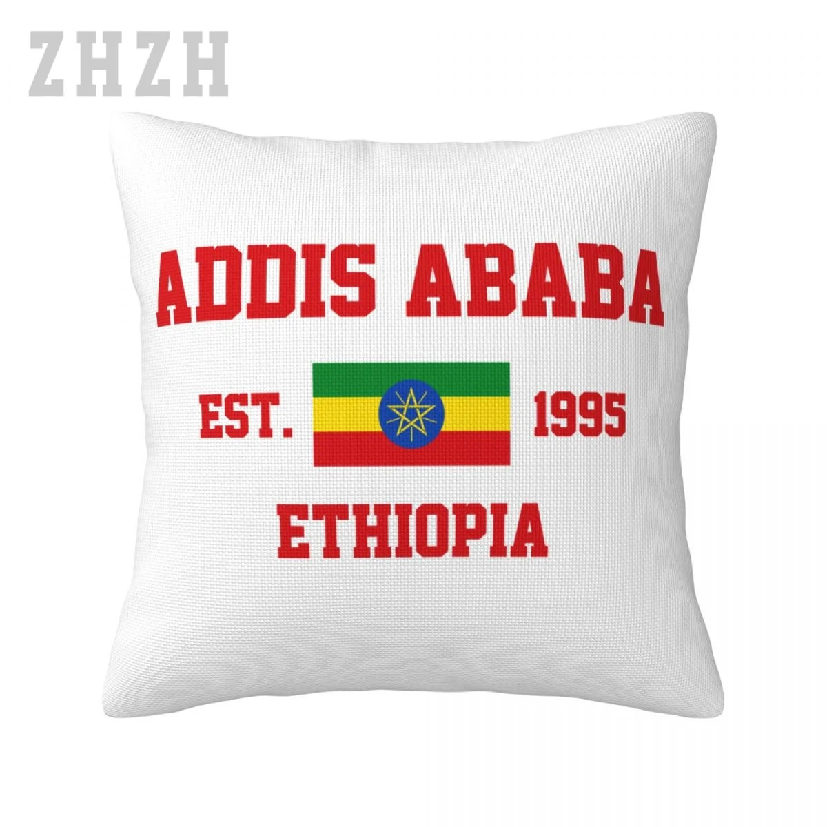 

Больше стилей, льняные наволочки, Эфиопия EST.1995, Аддис-Абеба, столица, наволочка, домашний декор для семьи, диванная подушка для автомобиля